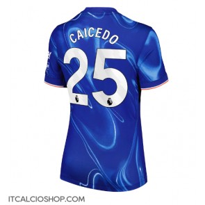 Chelsea Moises Caicedo #25 Prima Maglia Femmina 2024-25 Manica Corta